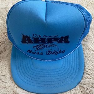 Vintage 17th Annual AHPA Bass Derby Trucker SnapBack Hat